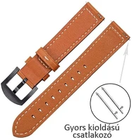 Mybandz 22SKU4548 Elegáns bőr óraszíj, 22 mm kép