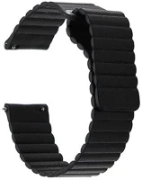Mybandz 22SKU5001 Mágneses loop bőróraszíj /fekete/ / 22mm kép