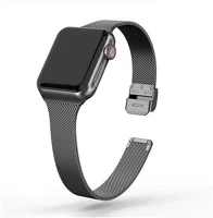 Mybandz APW381581 Mybandz apw381581 keskeny milánói fém óraszíj apple watch - hoz, fekete 38 - 41 mm