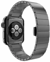 Mybandz APW421802 Apple watch nagy láncszemes fém óraszíj /fekete/ 42/44 mm kép