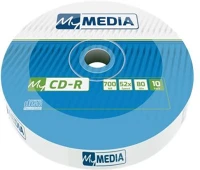 Mymedia COR_CDM7052Z10 Cd-r lemez, 700mb, 52x, 10 db, zsugor csomagolás,  (by verbatim) kép