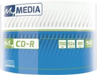 Mymedia COR_CDM7052Z50 Cd-r lemez, 700mb, 52x, 50 db, zsugor csomagolás,  (by verbatim) kép
