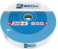 Mymedia COR_DVDM-16Z10 Dvd-r lemez, 4,7 gb, 16x, 10 db, zsugor csomagolás,  (by verbatim) kép
