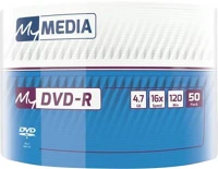 Mymedia COR_DVDM-16Z50 Dvd-r lemez, 4,7 gb, 16x, 50 db, zsugor csomagolás,  (by verbatim) kép