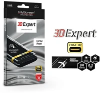 Myscreen LA-1537 Samsung n970f galaxy note 10 hajlított képernyővédő fólia -  protector 3d expert full screen 0.2 mm - transparent kép