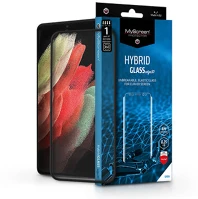 Myscreen LA-1940 Samsung G998F Galaxy S21 Ultra rugalmas üveg képernyővédő fólia ívelt kijelzőhöz - MyScreen Protector Hybrid Glass Edge3D - black kép