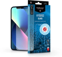 Myscreen LA-1949 Apple iPhone 13/13 Pro rugalmas üveg képernyővédő fólia - MyScreen Protector Hybrid Glass BacteriaFree - transparent kép
