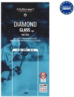 Myscreen MD4025TG Samsung j6 plus  diamond glass edge képernyővédő üveg 2.5d, 9h, fekete kép