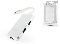 Myscreen LA-1641 Msp type-c 6in1 fehér multifunkciós elosztó kép