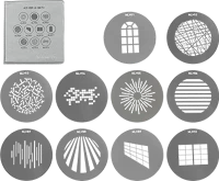 Nanlite AS-GB-A-SET1 Nanlux nl mount projection attachment gobo set 1 kép