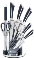 Nava-guardini 10-167-021 7db-os rozsdamentes acél késkészlet akril állvánnyal, forgatható kép