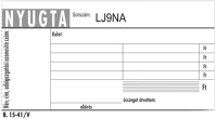 Navigator 50X2LAPOS Nyugta négysoros 50x2lapos  15-41/v/pm kép
