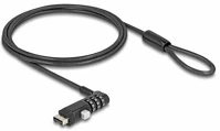 Navilock A-TÍPUSÚ USB Navilock laptop biztonsági kábel a-típusú usb csatlakozó felülethez kombinált zárral kép