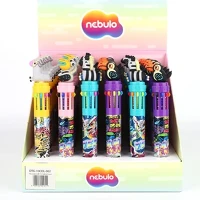 Nebuló 07.03556 Golyóstoll  0,7 mm 10 színű safari kép