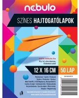 Nebuló 12X16-HAJTLAP-50 Hajtogatólapok színes 12x16 cm, vegyes színek, 50 lap/csomag, kép