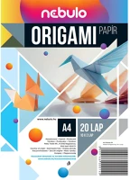 Nebuló A4-ORIPAP-20 Origami papír a4, vegyes színek, 20 lap/csomag, kép