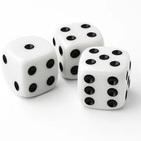 Nebuló DBK-3 Dobókocka 15x15mm, műanyag, 3db/csomag, kép