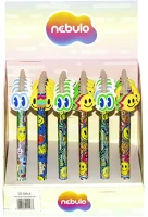 Nebuló DT-SMILE Zseléstoll  nyomógombos radírozható 0,7 mm smile kép