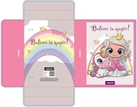 Nebuló HB-A5-KIR&UNI Füzetbox a5, hullámkarton, királylány/unikornis, kép