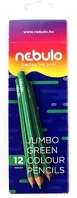 Nebuló JPC-TR-1 Színes ceruza jumbo háromszög  vastag zöld kép