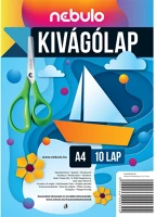 Nebuló KIVÁGÓMINTA A4 Enyvezetlen kivágóminta a4, vegyes színek, 10 lap/csomag, kép