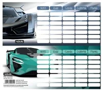 Nebuló ÓRAR-MINI-SA Órarend egylapos sportautó, 25 db/csomag, kép