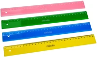 Nebuló V-1-30-4C Vonalzó, 30 cm-es, vegyes színek, kép