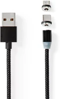 Nedis 10 W | NO Usb kábel | usb 2.0 | usb-a dugasz | usb micro-b dugasz / usb-c™ dugasz | kép