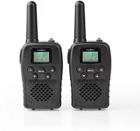Nedis 10BK walkie-talkie szett | 2 kézibeszélő | legfeljebb 10 km | frekvencia kép