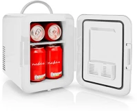 Nedis 12 V DC / 100 Hordozható mini hűtőszekrény | 4 l | 12 v dc / 100 - 240 v ac | fehér kép