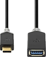 Nedis CCBW61710AT015 Usb-c - usb-a aljzat kábel - usb 3.2 - 0,15 m - 3 a - 5 gbps