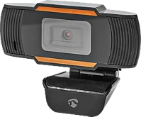 Nedis WCAM100BK Fullhd webkamera, fix fókusz, mikrofon, usb, fekete (wcam100bk) kép