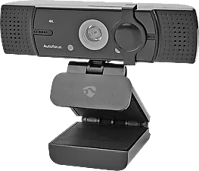 Nedis WCAM120BK Nedis outlet 4k ultra hd webkamera, auto fókusz, mikrofon, usb, fekete (wcam120bk) kép