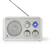 Nedis 15 W | IP20 | FEHÉR Fm rádió | asztali kivitel | fm | hálózati áramellátás | analóg | kép