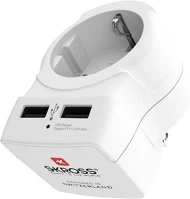 Nedis 1.500280 Skross  átalakító, utazó, 2xusb-a, eu - uk kép