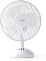 Nedis 2-SEBESSÉGES | FEHÉR Asztali ventillátor | hálózati áramellátás | átmérő: 230 mm | 22 w | kép
