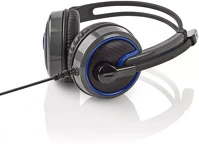 Nedis 2.20 M fület befedő kialakítás | stereo | 2x 3.5 mm | felhajtható mikrofon kép