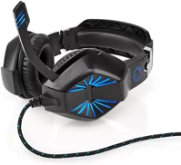 Nedis 2.20 M | LED Gaming headset | teljes fület befedő kialakítás | stereo | usb type-a / kép
