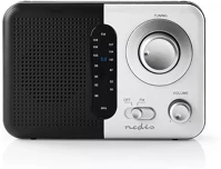 Nedis 2.4 W fekete fehér képernyő | fejhallgató kimenet | hordozó fogantyú | fehér kép