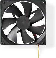 Nedis 24.9 DBA | FEKETE Dc ventilátor | dc | ventilátor méret: 140 mm | 3-pin | 24.9 dba | fekete kép