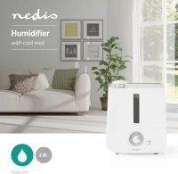 Nedis 25 M² | FEHÉR Párásító | 30 w | hűvös köddel | 2.8 l | ekkora területhez alkalmas: kép