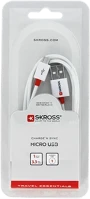 Nedis 2.700202-E Skross  microusb-usb-a adat és töltő kábel, 1m kép