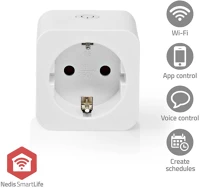 Nedis 3.0 | IP21 Teljesítmény mérő | 3680 W | Hybrid (CEE 7/7) | 0 - 55 kép