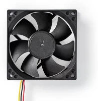 Nedis 35.6 DBA | FEKETE Dc ventilátor | dc | ventilátor méret: 80 mm | 3-pin | 35.6 dba | fekete kép