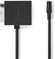 Nedis 480P | 0.20 M Scart kábel | scart dugasz | scart aljzat / 3.5 mm aljzat | nikkelezett | kép