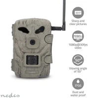 Nedis 4G | 1080P@30FPS | 30.0 MPixel | 2 MPixel CMOS | IP66 | 4G | Black No-Glow IR | Night vision | kép