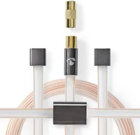 Nedis 50 OHM | NEM Koaxiális kábel | iec (koax) dugasz | iec (koax) dugasz | aranyozott | kép