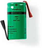 Nedis BANM40R14ZSC Ni-MH Akkumulátor | 1.2 V DC | Újratölthető | 4000 mAh | Előre töltött kép