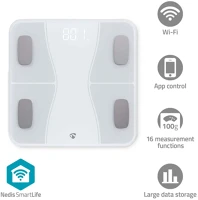 Nedis BTHPS11WT SmartLife Egészségügyi mérlegek | Bluetooth kép