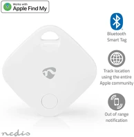 Nedis BTTAG10WT Kulcskereső | A következő típusokkal kompatibilis:: Apple Find My App | kép
